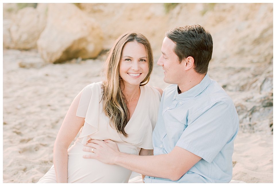 Newport Beach Maternity Session by Halleigh Hill Photography Light & Airy Photography