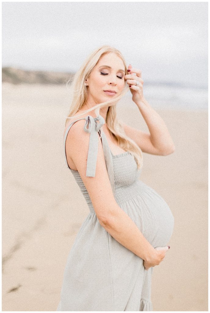 Crystal Cove Newport Beach Maternity Session with Halleigh Hill